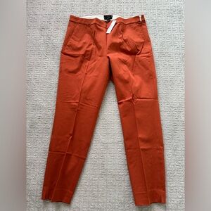 J Crew women brand new pants in coral color size 12